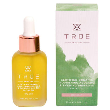 Certified Organic Nourishing Avocado & Evening Primrose Facial Oil 30Ml
